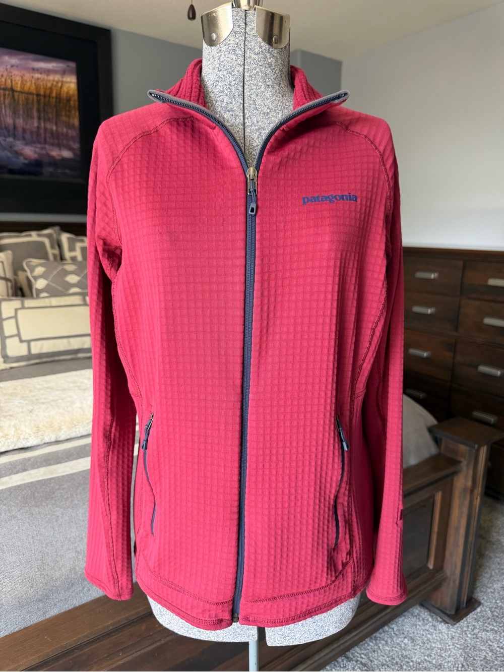 Patagonia Women's Raspberry Full-Zip Utility Jacket with Contrast Trim